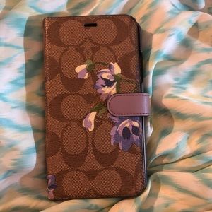 iPhone XR coach folio wallet case